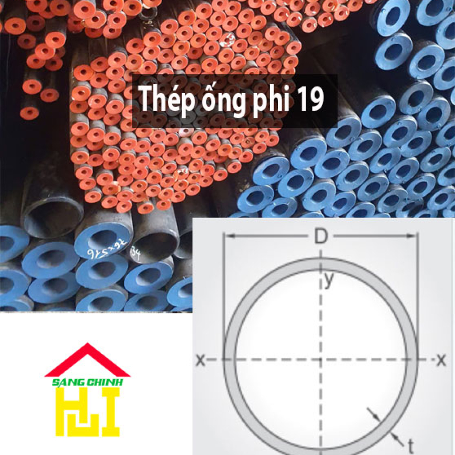 Thép ống phi 19