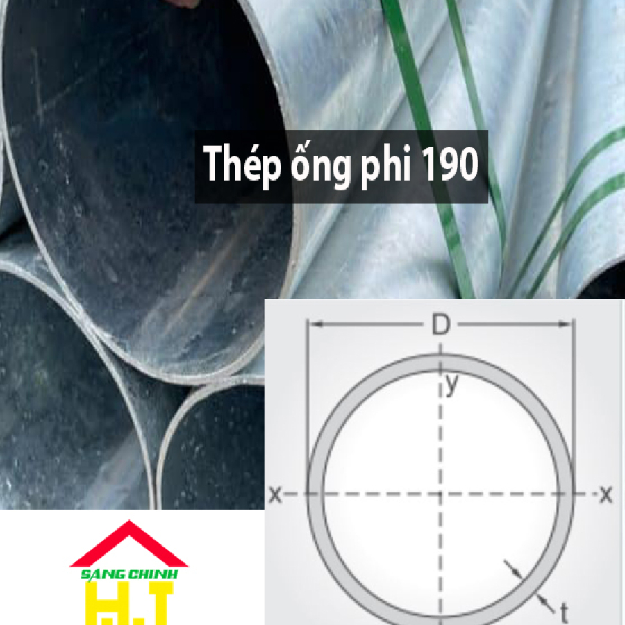 Thép ống phi 190