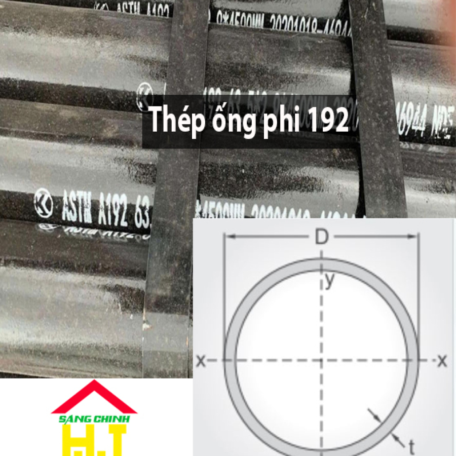 Thép ống phi 192