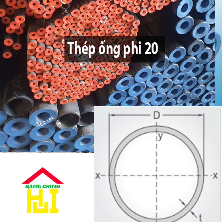 Thép ống phi 20