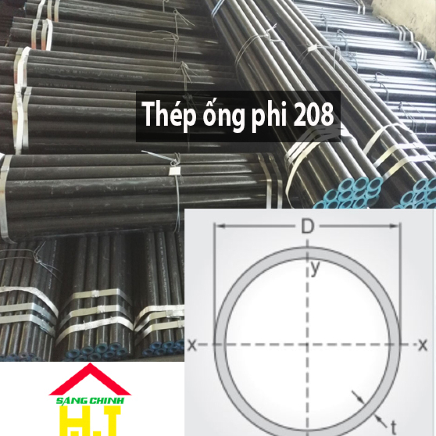 Thép ống phi 208