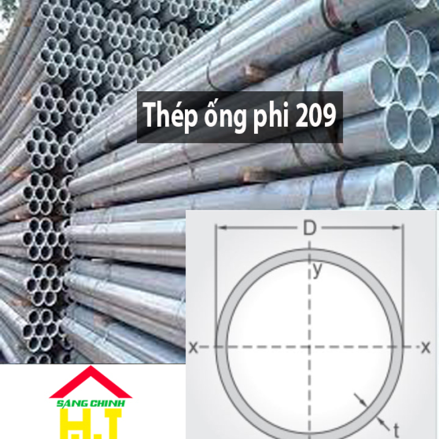 Thép ống phi 209