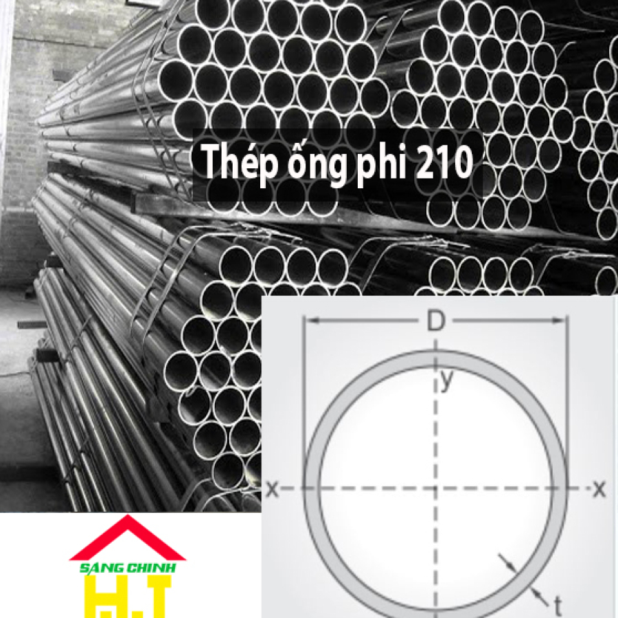 Thép ống phi 210