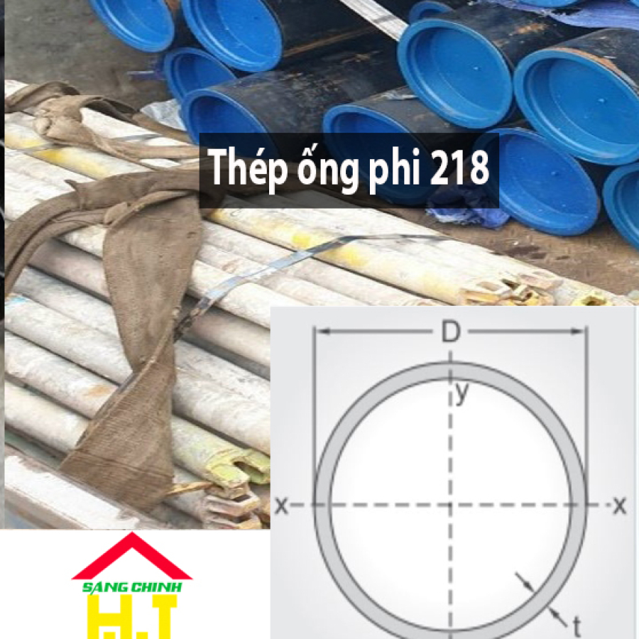 Thép ống phi 218