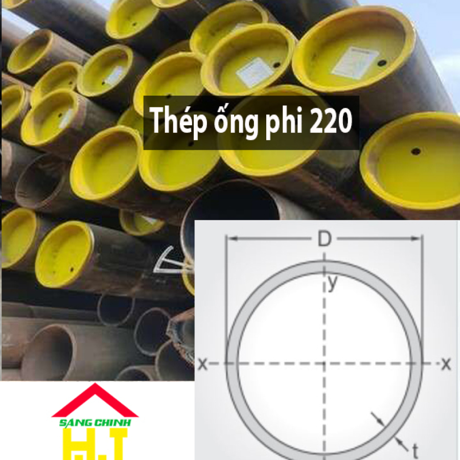 Thép ống phi 220