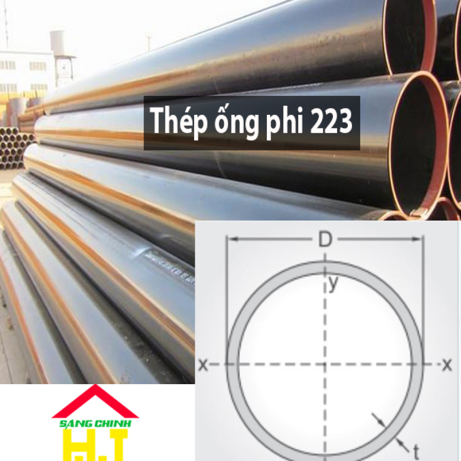 Thép ống phi 223