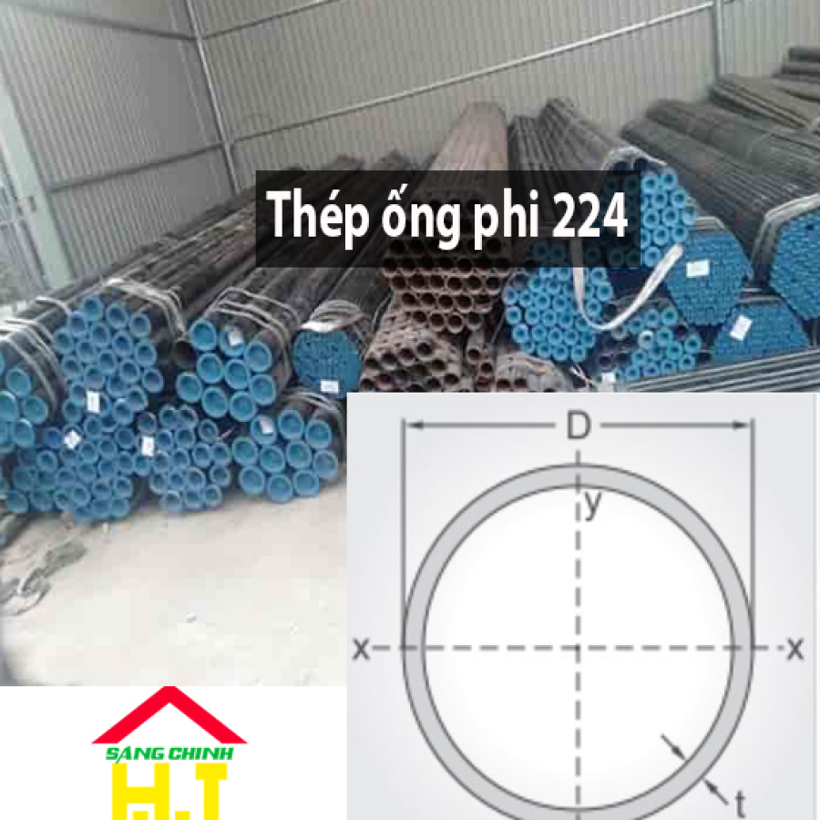 Thép ống phi 224