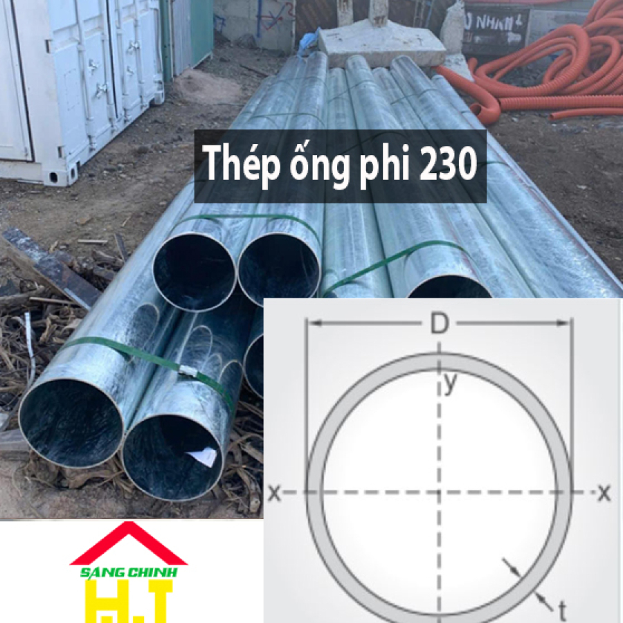 Thép ống phi 230