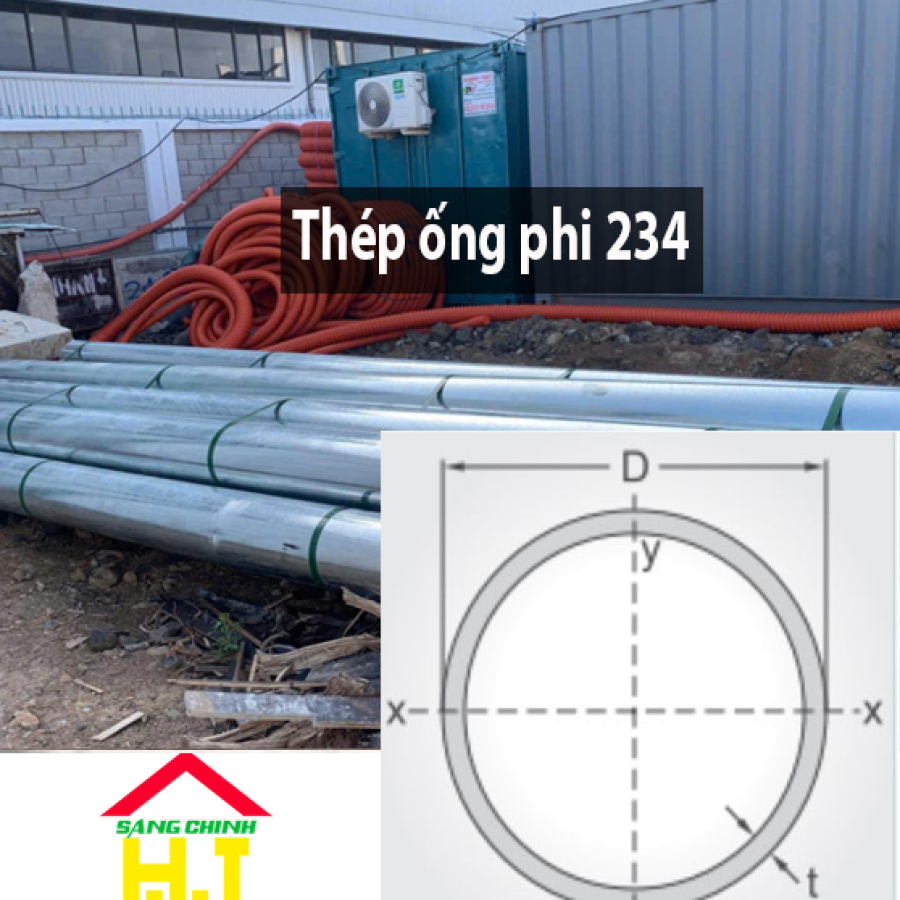 Thép ống phi 234