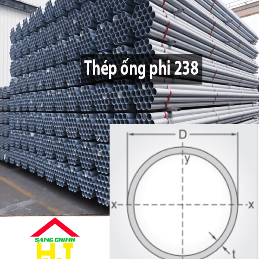 Thép ống phi 238