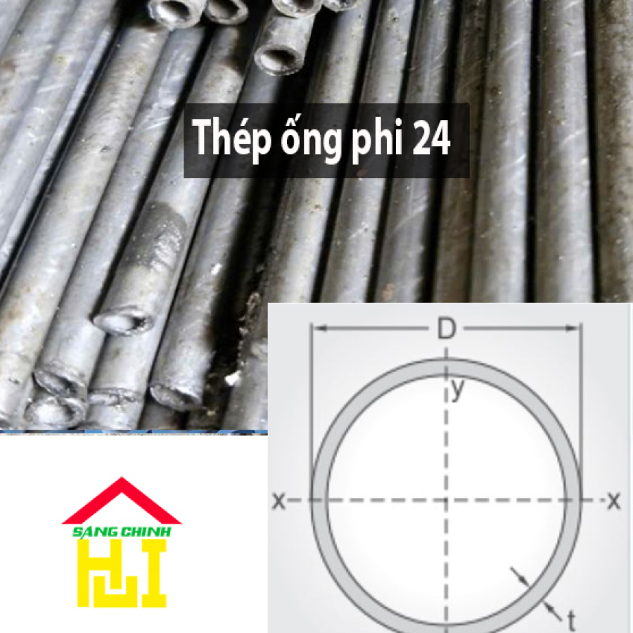 Thép ống phi 24