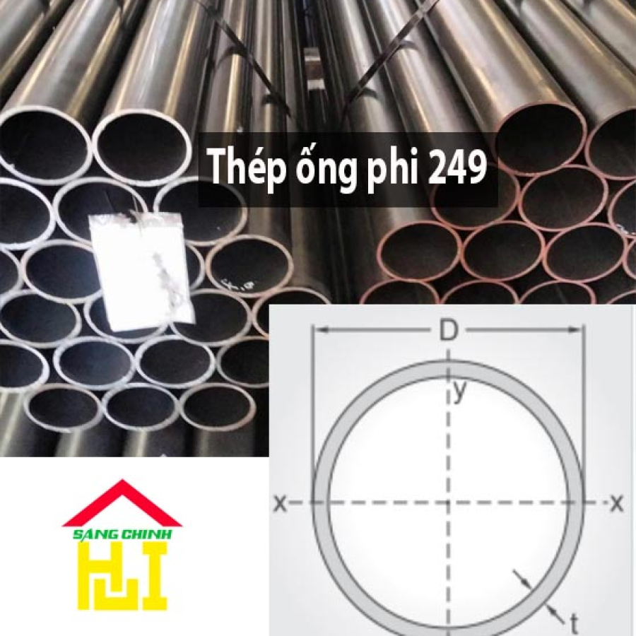Thép ống phi 249