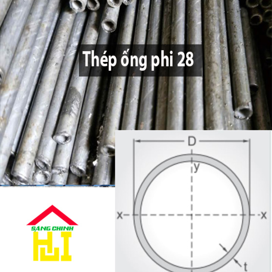 Thép ống phi 28