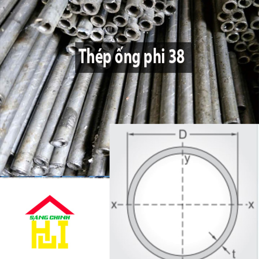 Thép ống phi 38