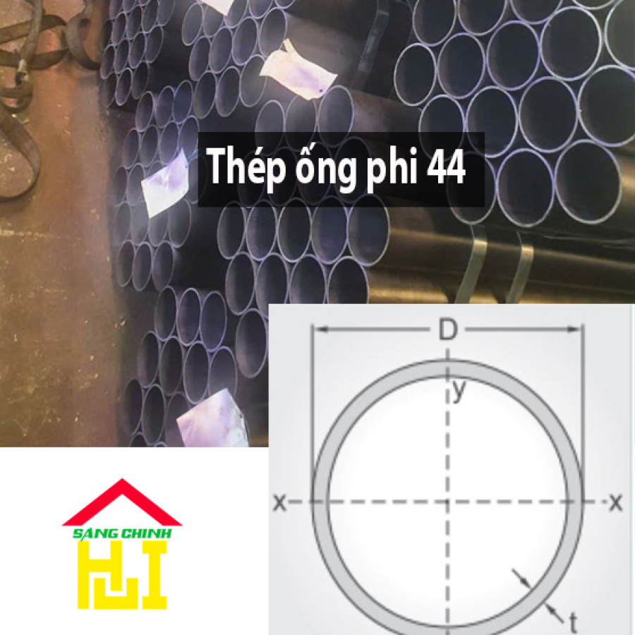 Thép ống phi 44