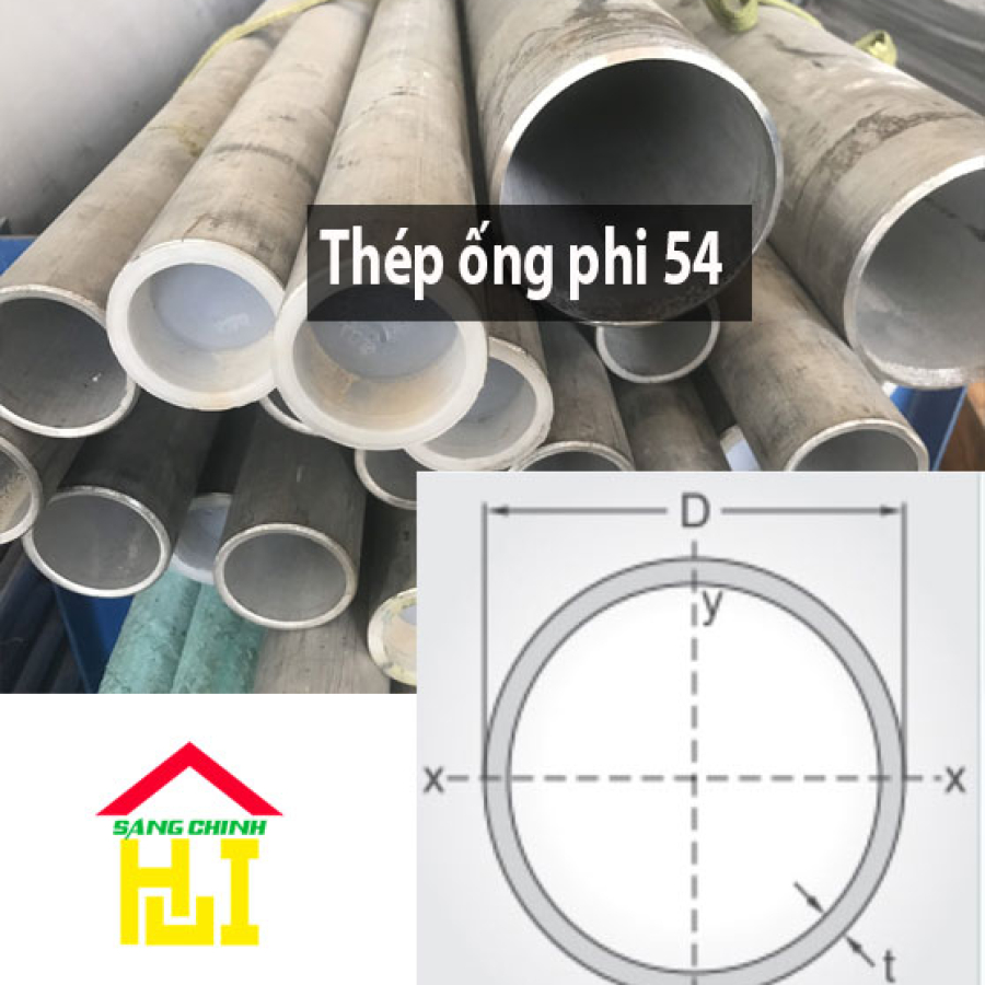 Thép ống phi 54