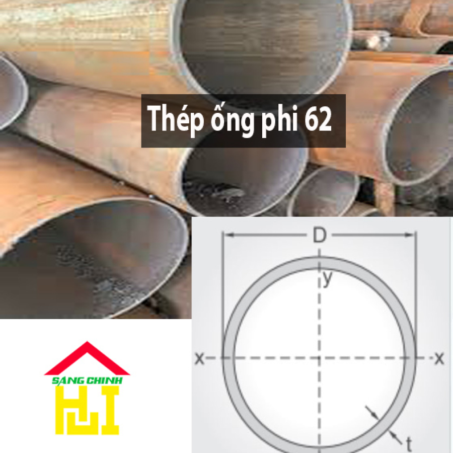 Thép ống phi 62