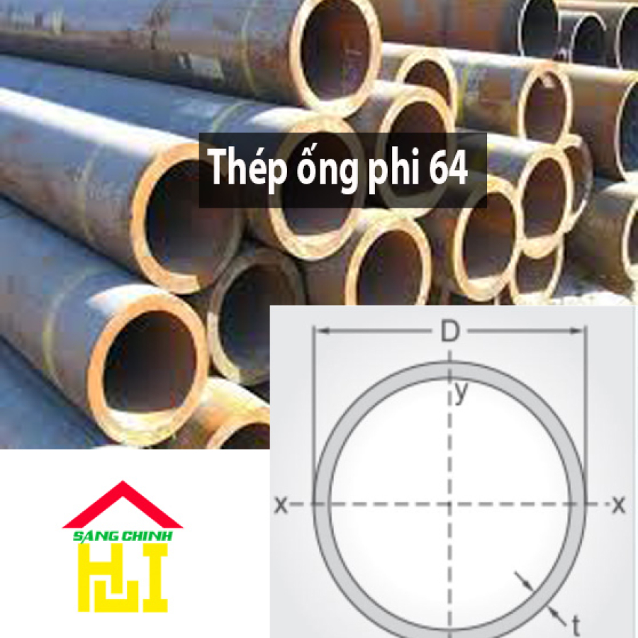 Thép ống phi 64