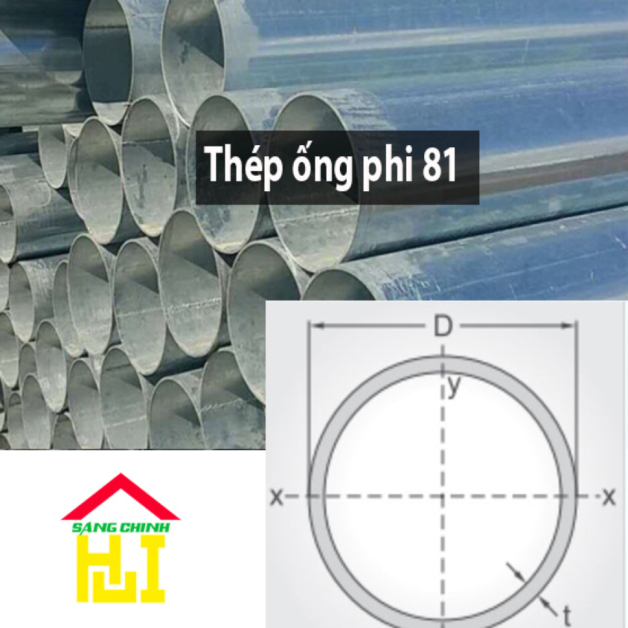 Thép ống phi 81