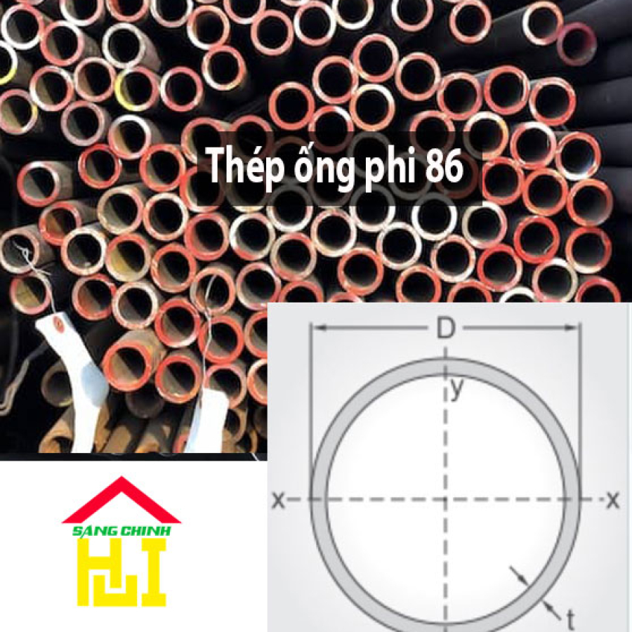 Thép ống phi 86