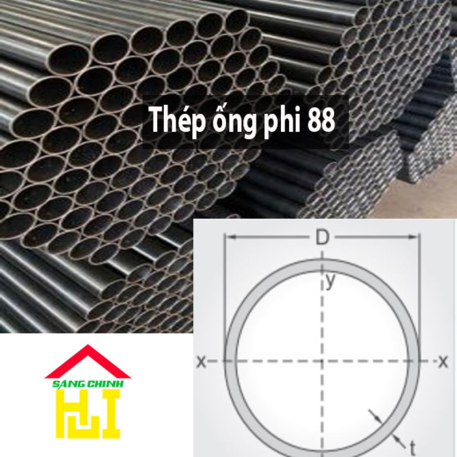 Thép ống phi 88