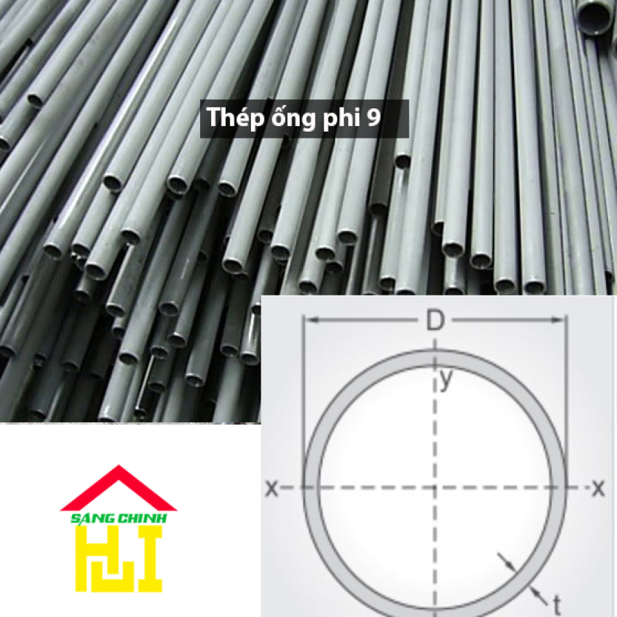 Thép ống phi 9
