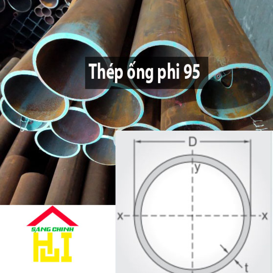 Thép ống phi 95
