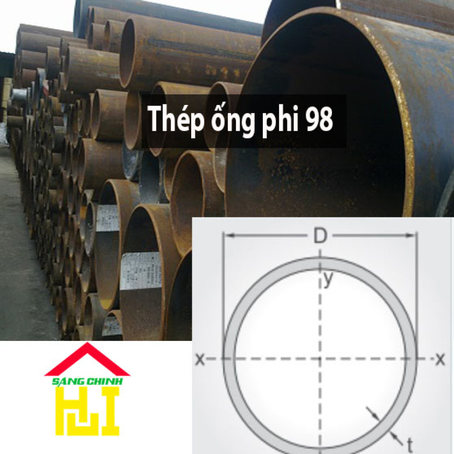 Thép ống phi 98