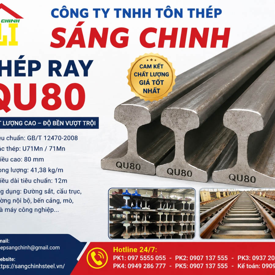 Thép Ray QU80