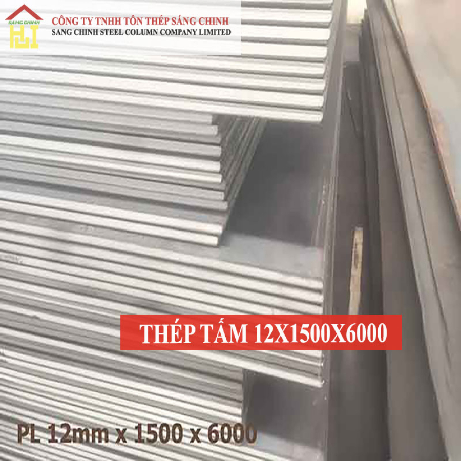 Thép tấm SS400/Q235B/A36 12 x 1500 x 6000