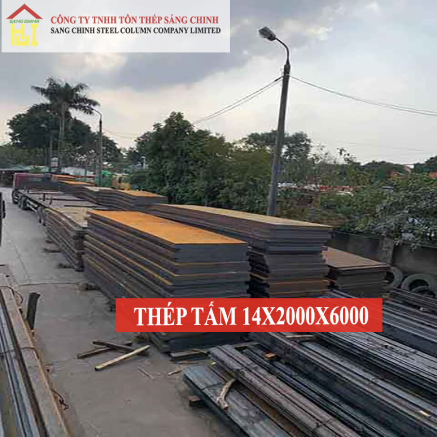 Thép tấm SS400/Q235B/A36 14 x 2000 x 6000