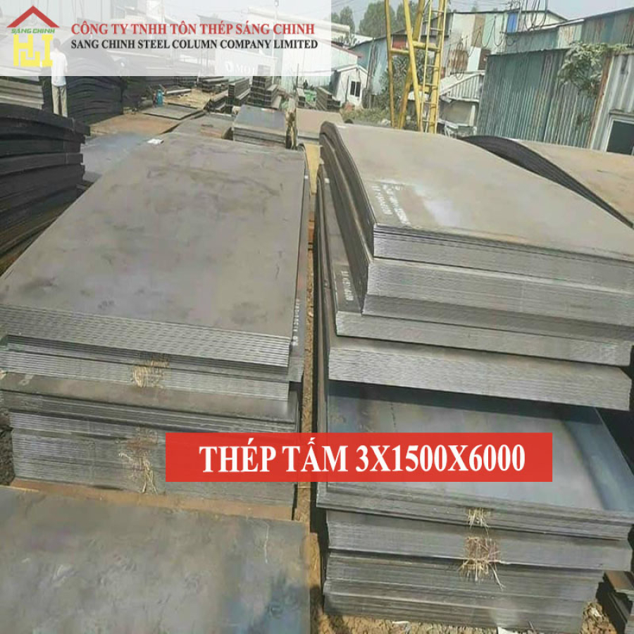 Thép tấm SS400/Q235B/A36 3 x 1500 x 6000