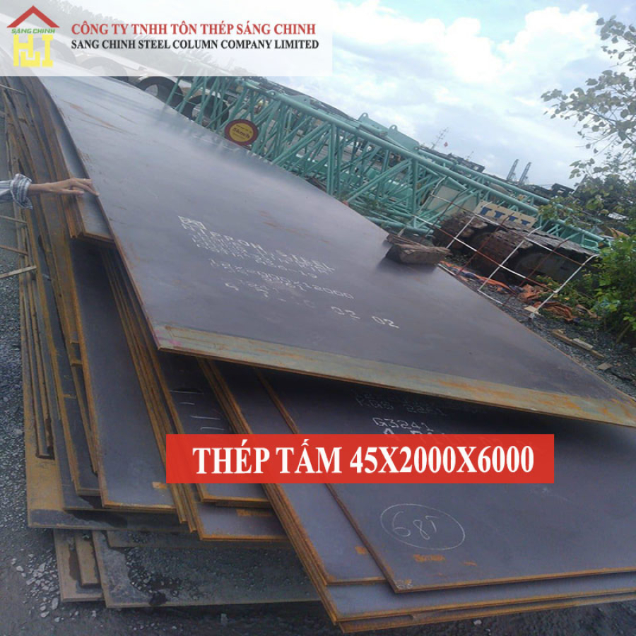 Thép tấm SS400/Q235B/A36 45 x 2000 x 6000