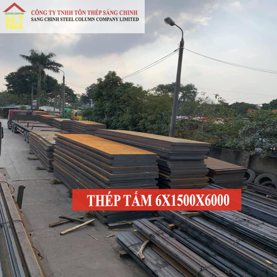 Thép tấm SS400/Q235B/A36 6 x 1500 x 6000