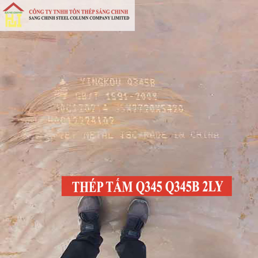 Thép tấm Q345/Q345B 2 ly