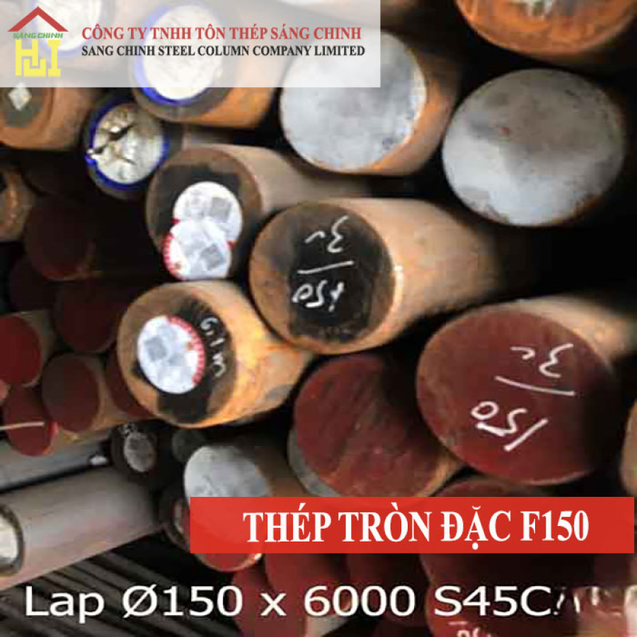 Thép tròn đặc phi 150 x 6m
