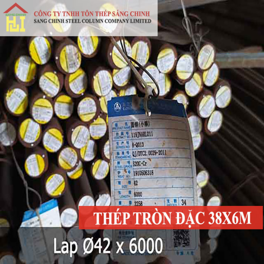 Thép tròn đặc phi 42 x 6m