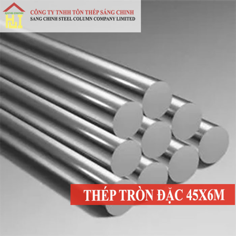 Thép tròn đặc phi 45 x 6m